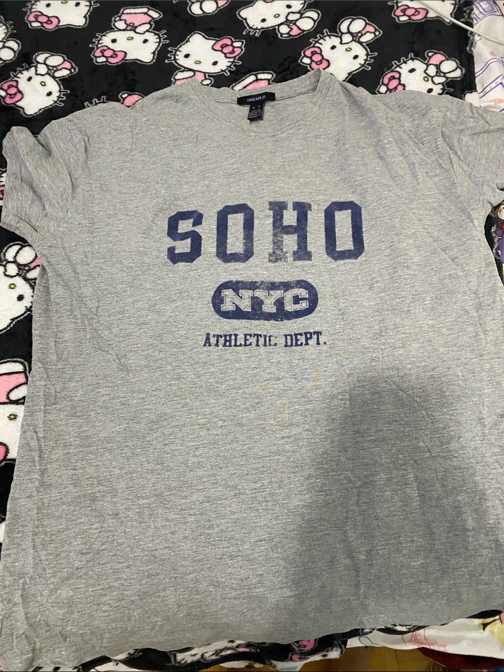 Forever 21 Gray Graphic SOHO NTC Athletic Tee